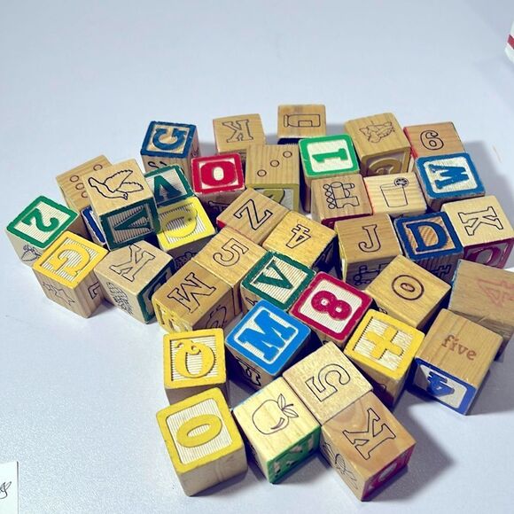 Other - Large Lot Vintage Blocks. Letter and Numbers